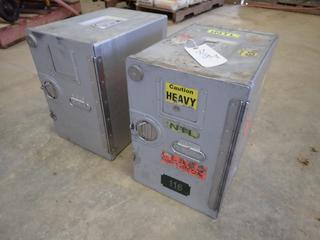 (2) Driessen Aircraft Interior Systems Storage Box, 16 1/2 In. x 11 In. x 16 In. (O-3-3)