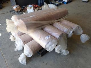 (9) Rolls of Commercial Carpet Cushion, 18 Sq. Yards Per Roll (J-5-1)