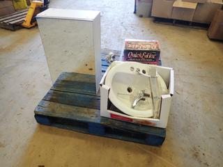 Bathroom Sink, Mirror Vanity, Hot Water Dispenser (O-3-2)