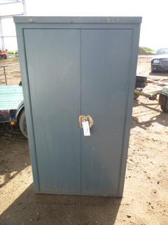 Metal Storage Cabinet, 3 Ft. W x 16 In. D x 65 In. H (ROW 2)