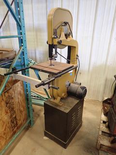 Canwood Wood Band Saw, Model 380S, 115V, 60 Hz, 1 Phase, 12 A (Z)