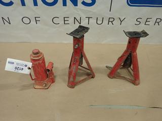 (2) Vehicle Jacks c/w Bottle Jack (P-2-2)