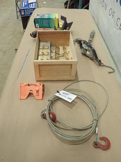 Wall Hangers, Cable Come-A-Long, Electric Drill and Drill Mount (P-2-2)