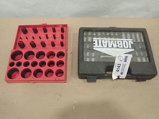 Job Mate 60 Piece Socket and Screw Driver Bit Set, Dynaline SAE O-Ring Assortment Set (C2)