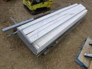 Metal Insulated Garage Door Panels and Rails, 10 FT. x 1 Ft. 1 In. (West Fence) 