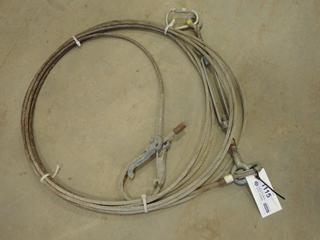 3/8 In. Cable (Length Unknown), C/w (1) Carabiner and (1) Turnbuckle (S-3-2)