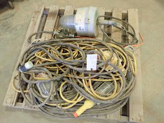 Qty of Construction Lights and Heavy Gauge Electrical Cable (S-3-2)
