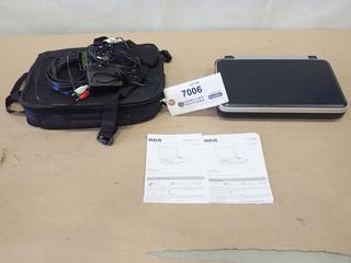 RCS Portable DVD Player, Model DRC6309, C/w 9 In. Screen, 120V and Battery Mode (E1)