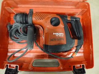 Hilti Hammer Drill, Model TE30C, C/w Manual and Case (G2)