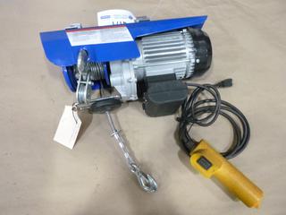 Power Fist Electric Cable Hoist, 1320 Lb Capacity, C/w Remote Control (G2)