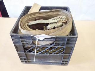 Crate of Heavy Duty Ratchet Straps (W2)