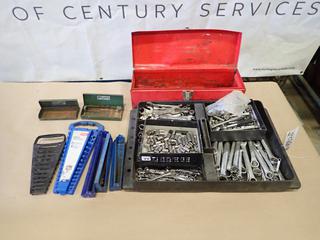 Metal Tool Box w/ Assortment of Wrenches and Sockets (W2)