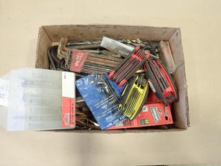 Box of Allen Wrenches and High Speed Drill Bit Set (W2)