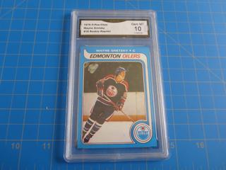 1979 O-Pee-Chee Wayne Gretzky #18 Rookie Card Reprint, Graded 10 GEM Mint