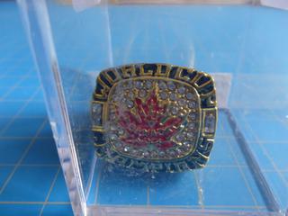 2004 World Cup of Hockey Championship Simone Ganger Replica Ring (In Case)