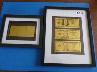 Framed Gold Bank Notes