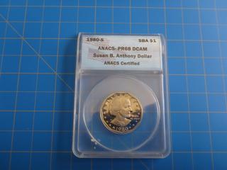 Authenticated Susan B. Anthony Dollar ANACS Certified