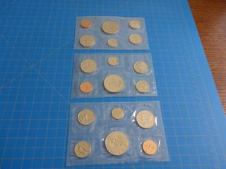 1972 Set of Canadian  Coins, 1985 Set of Canadian Coins, 1969 Set of Canadian Coins