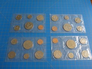 1970 Set of Canadian  Coins, 1976 Set of Canadian Coins, 1968 Set of Canadian Coins, 1968 Set of Canadian Coins