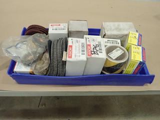 Qty of Sanding Disks, Buffing Disks, Flapper Disks, Paint Pens, Temp Stick, Reflective Warning Tape (S-4-1)