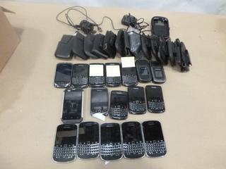 Qty of Blackberry, CAT and Samsung Cell Phones (D2)
