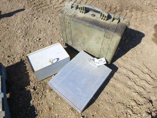 (2) Tin Boxes w/ Pelican Case (Row 4)