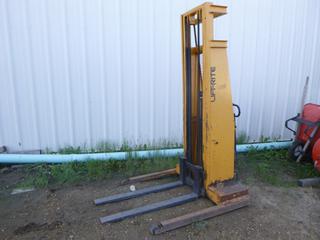 Lift Rite Electric Pallet Jack, Model LT144 c/w 4 Ft. Forks, 12 Volt, 2000 Lb Cap, SN 5811, 50 In. x 93 1/2 In.