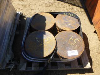 Qty of Steel Pile Caps, 1 In. x 16 In. (ROW 2)