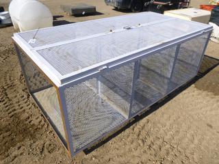 3 Tier Corrugated Steel Cabinet, 34 In. x 48 In. x 96 In. (ROW 2)