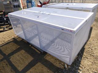 3 Tier Corrugated Steel Cabinet, 34 In. x 48 In. x 96 In. (ROW 2)