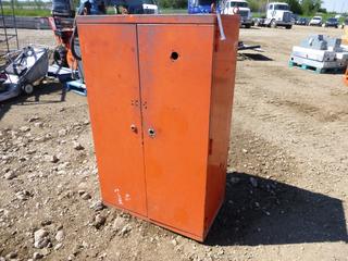 Steel Cabinet w/ 5 Shelves, 17 3/4 In. x 31 1/2 In. x 52 In. (ROW 2)