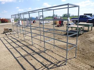 4 Tier Shelving Unit, 26 1/2 In. x 240 1/4 In. x 78 1/2 In. (West Fence) 