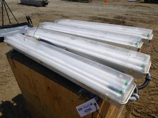 (4) Fluorescent Hanging Shop  Light  (Row 3)