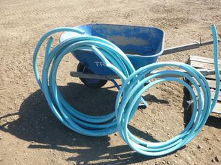 Truper CAT-60 Wheel Barrow w/ (2) 1 In. Plastic Hose (ROW 1)