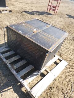 Steel Mesh Cabinet w/ Wheels and Shelves, 36 In. x 45 In. x 20 In. (ROW 2)