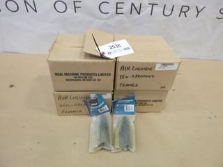 Qty of Unused Air Liquide Blue Shield Female Cable Connectors, Part BLU-28800042 (Y4)