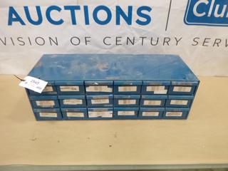 Bowman 18 Compartment Bolt Bin, 34 In. x 13 In. x 11 In. (T-3-1)