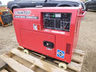 Launtop Silent Diesel Generator c/w 120-240V, 60 Hz *Note: Working Condition Unknown* (ROW 2)