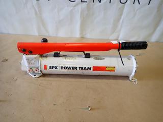 SPX Power Team Hydraulic Hand Pump, Model C, Part P1570, C/w Hose (C2)