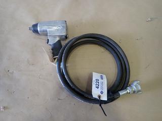 Chicago Pneumatic 1/2 In. Air Wrench, Model CP734H, C/w Hose, S/N K111-2013 (C2)