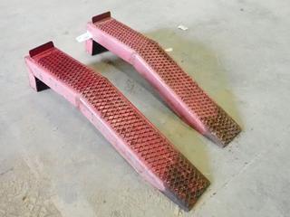 Homemade Vehicle Service Ramps, 8.5 In. W x 4 Ft. L, 10 In. H Lift (M-2-2)