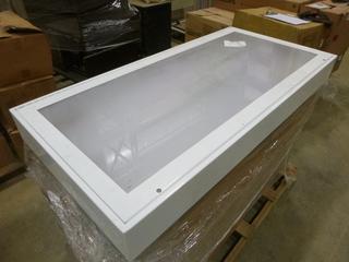 (6) Cooper Lighting Steel Framed Light Boxes w/ Hinged Opening Panel, 49 1/2 In. x 24 1/4 In. x 5 In. (O-5-3)
