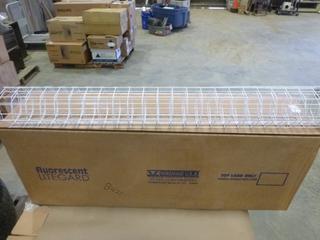 (3) Boxes of Metalux 4 Ft. Wire Guard For Use With SS and STN Series w/ Used 4 Ft. Fluorescent Light (P-5-3)