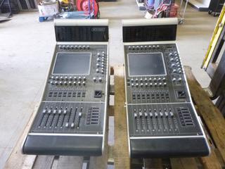 (2) Digico Soundtracs EX-00 Eight-Fader Professional Pro Audio Mixing Consoles (J-3-2)