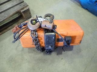 Jet 1 Ton Electric Chain Hoist w/ 10 Ft. Lift, 0.67 HP Motor (Y4)