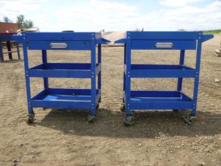(2) Rolling Tool Carts, 32 In. x 16 In. x 31 In. (Row 4)