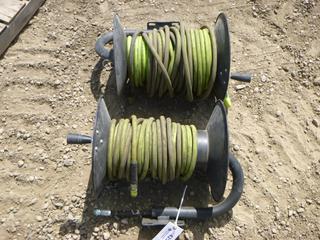 (2) Air Hose Reels w/ Air Hose, 3/8 In. Hose, 300 PSI (Row 3)