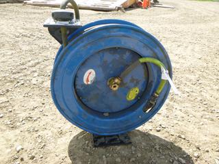 (1) Spring Rewind Air/Water Hose Reel, 50 Ft., 3/8 In. (Row 4)