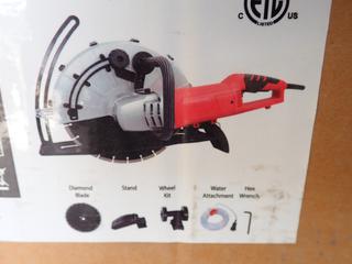 Unused In Box, Power Tek 14 In. Electric Cut-Off Saw, Model PT355, 120 V, 60 Hz, 15 A, 5 In. Cutting Depth, 4300 RPM (M-2-1)