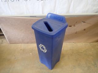 Rubbermaid Recycling Bin, 13 In. x 13 In. x 32 In. (Z)